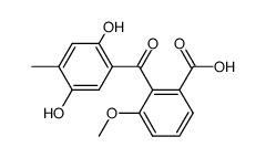 2-(2,5-dihydroxy-4-methyl-benzoyl)-3-methoxy-benzoic acid Structure