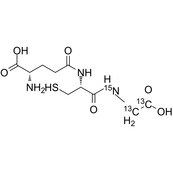 (2S)-2-amino-5-[[(2R)-1-(hydroxycarbonylmethylamino)-1-oxo-3-sulfanylpropan-2-yl]amino]-5-oxopentanoic acid Structure