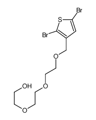 2-[2-[2-[(2,5-dibromothiophen-3-yl)methoxy]ethoxy]ethoxy]ethanol Structure