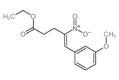 ethyl 5-(3-methoxyphenyl)-4-nitro-pent-4-enoate Structure