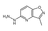 Isoxazolo[4,5-b]pyridin-5(4H)-one, 3-methyl-, hydrazone (9CI) Structure