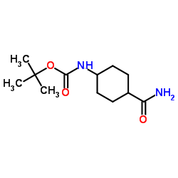 2-Methyl-2-propanyl (4-carbamoylcyclohexyl)carbamate Structure