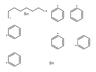 triphenyl(8-triphenylstannyloctyl)stannane结构式