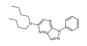 N,N-dibutyl-1-phenylpyrazolo[3,4-b]pyrazin-5-amine结构式