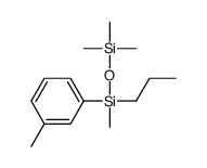 trimethyl-[methyl-(3-methylphenyl)-propylsilyl]oxysilane Structure