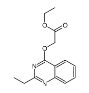 ethyl 2-(2-ethylquinazolin-4-yl)oxyacetate结构式