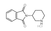 2-(3R)-3-哌啶基-1H-异吲哚-1,3(2H)-二酮结构式