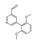 5-(2,6-二甲氧基苯基)-3-吡啶羧醛结构式