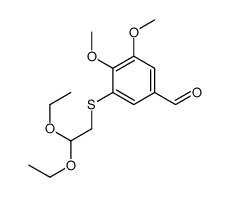 3-(2,2-diethoxyethylsulfanyl)-4,5-dimethoxybenzaldehyde结构式