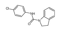 N-(4-chlorophenyl)-2,3-dihydroindole-1-carboxamide Structure