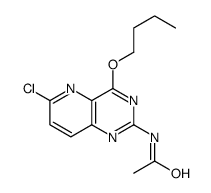 N-(4-butoxy-6-chloropyrido[3,2-d]pyrimidin-2-yl)acetamide Structure