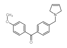 4-METHOXY-4'-(3-PYRROLINOMETHYL) BENZOPHENONE结构式