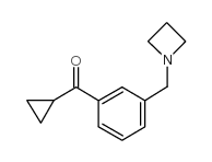 3-(AZETIDINOMETHYL)PHENYL CYCLOPROPYL KETONE structure