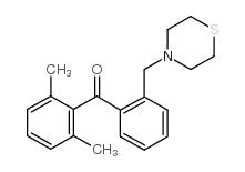 2,6-DIMETHYL-2'-THIOMORPHOLINOMETHYL BENZOPHENONE结构式