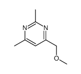 4-(methoxymethyl)-2,6-dimethylpyrimidine结构式