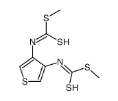 methyl N-[4-(methylsulfanylcarbothioylamino)thiophen-3-yl]carbamodithioate Structure