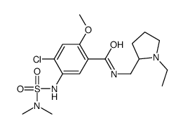 4-chloro-5-(dimethylsulfamoylamino)-N-[(1-ethylpyrrolidin-2-yl)methyl]-2-methoxybenzamide Structure