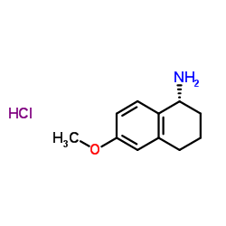 (R)-6-甲氧基-1,2,3,4-四氢萘-1-胺盐酸盐结构式