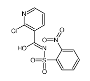 2-chloro-N-(2-nitrophenyl)sulfonylpyridine-3-carboxamide结构式