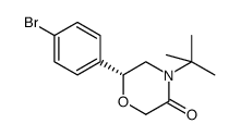 (6R)-6-(4-bromophenyl)-4-(tert-butyl)morpholin-3-one Structure