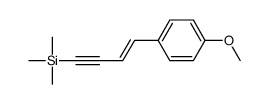 4-(4-methoxyphenyl)but-3-en-1-ynyl-trimethylsilane结构式