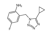 2-[(5-cyclopropyltetrazol-1-yl)methyl]-4-fluoroaniline结构式