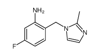 5-fluoro-2-[(2-methylimidazol-1-yl)methyl]aniline Structure