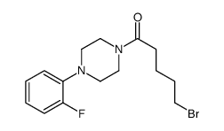 5-bromo-1-[4-(2-fluorophenyl)piperazin-1-yl]pentan-1-one Structure