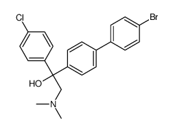 4'-bromo-alpha-(4-chlorophenyl)-alpha-[(dimethylamino)methyl][1,1'-biphenyl]-4-methanol结构式