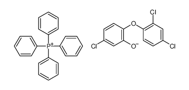 tetraphenylphosphonium 5-chloro-2-(2,4-dichlorophenoxy)phenolate Structure