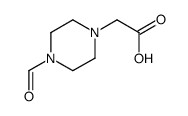 (4-Formyl-1-piperazinyl)acetic acid Structure