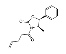 (4R,5S)‐4‐methyl‐3‐pent‐4‐enoyl‐5‐phenyloxazolidin‐2‐one Structure