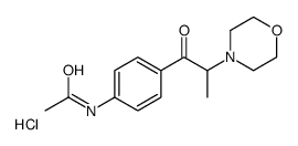 N-[4-(2-morpholin-4-ylpropanoyl)phenyl]acetamide,hydrochloride Structure