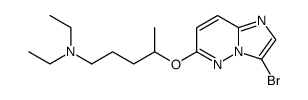 [4-(3-bromo-imidazo[1,2-b]pyridazin-6-yloxy)-pentyl]-dimethyl-amine结构式