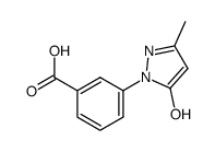 3-(5-hydroxy-3-methylpyrazol-1-yl)-benzoic acid Structure