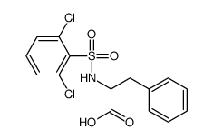 2-[[(2,6-DICHLOROPHENYL)SULFONYL]AMINO]-3-PHENYLPROPANOIC ACID Structure