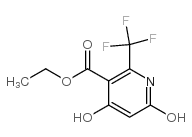 ETHYL 4,6-DIHYDROXY-2-(TRIFLUOROMETHYL)NICOTINATE Structure