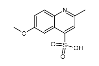 6-methoxy-2-methyl-quinoline-4-sulfonic acid结构式