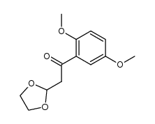 1-(2,5-dimethoxy-phenyl)-2-[1,3]dioxolan-2-yl-ethanone结构式