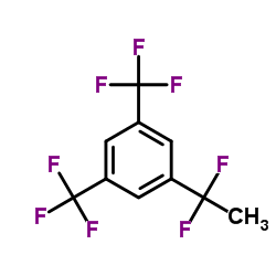 1-(1,1-Difluoroethyl)-3,5-bis(trifluoromethyl)benzene结构式