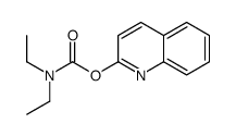 quinolin-2-yl N,N-diethylcarbamate Structure