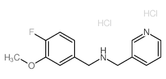 (4-Fluoro-3-methoxybenzyl)-(pyridin-3-ylmethyl)amine dihydrochloride Structure