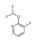 2-(difluoromethoxy)-3-fluoropyridine结构式