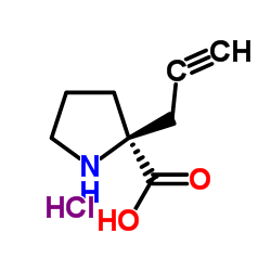 (S)-ALPHA-PROPYNYL-PROLINE-HCL structure