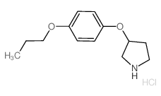 3-(4-Propoxyphenoxy)pyrrolidine hydrochloride结构式