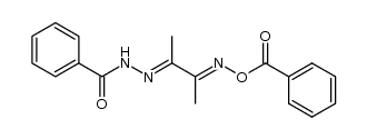 N'-(3-((benzoyloxy)imino)butan-2-ylidene)benzohydrazide Structure