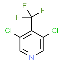 3,5-Dichloro-4-(trifluoromethyl)pyridine结构式