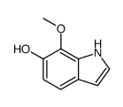 6-hydroxy-7-methoxyindole结构式