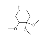 3,4,4-trimethoxy-piperidine Structure