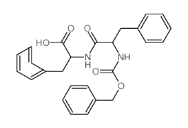 3-phenyl-2-[(3-phenyl-2-phenylmethoxycarbonylamino-propanoyl)amino]propanoic acid structure